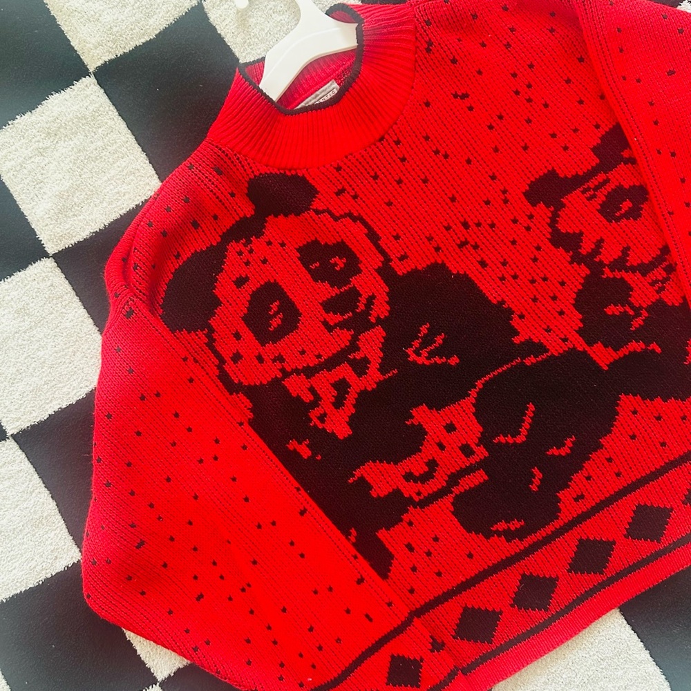Red Panda Graphic Sweater